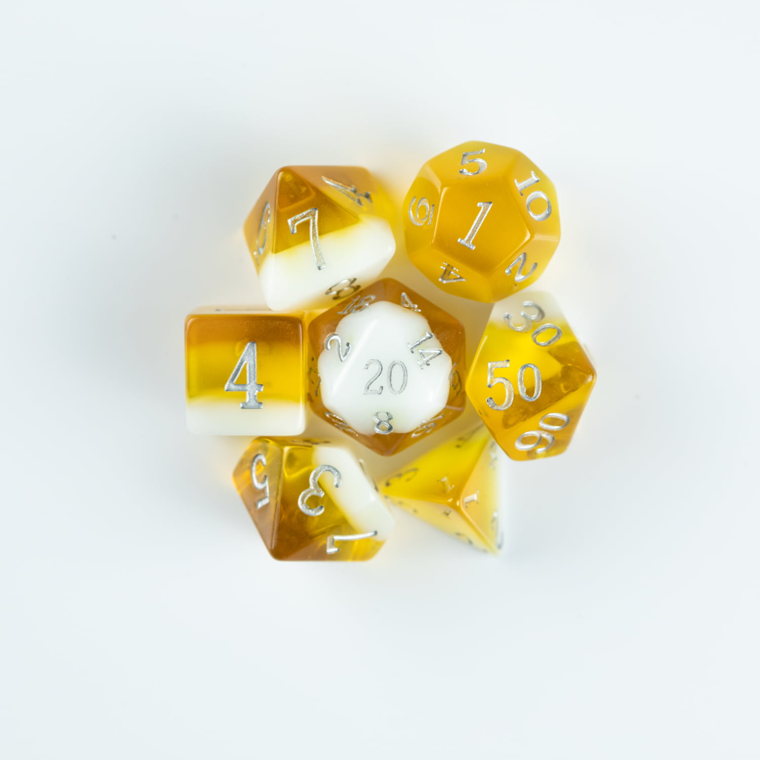 Citrine Birthday - 7 Piece Dice Set