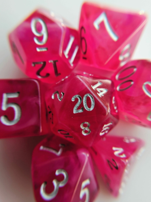 pink ruby dice