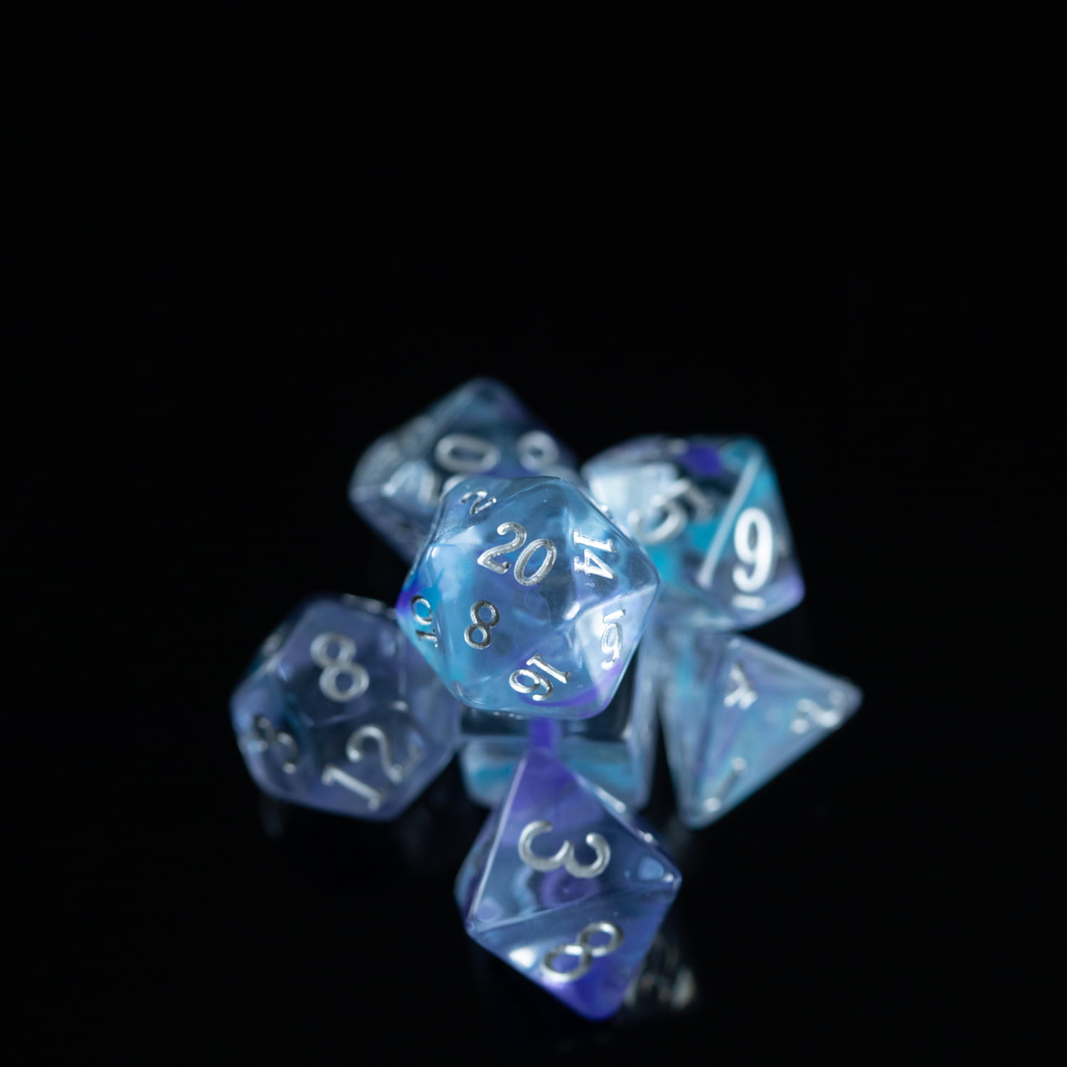 Pearl Hidden Nebula - 7 Piece Dice Set