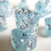 Wedding Dice blue and Silver