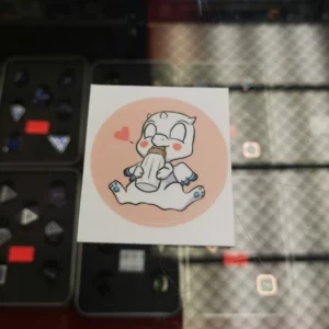 Moonie as a baby sticker