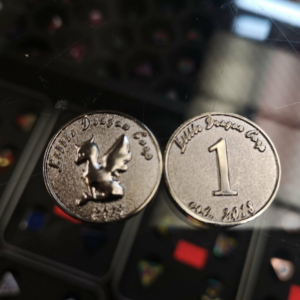 2019 Commemorative Coin on glass
