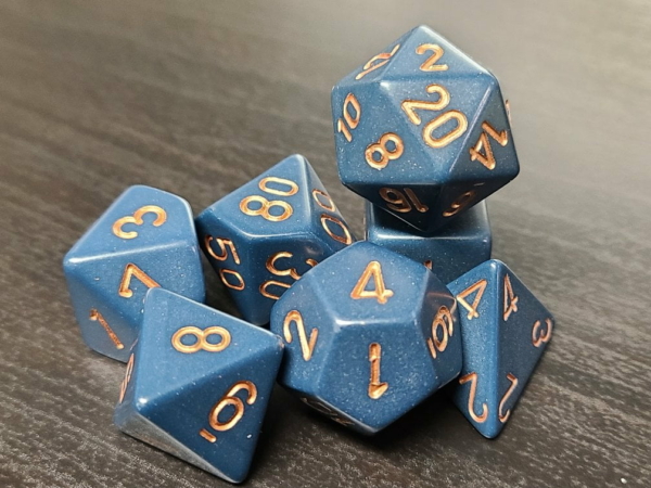 Opaque Dusty/Blue Copper