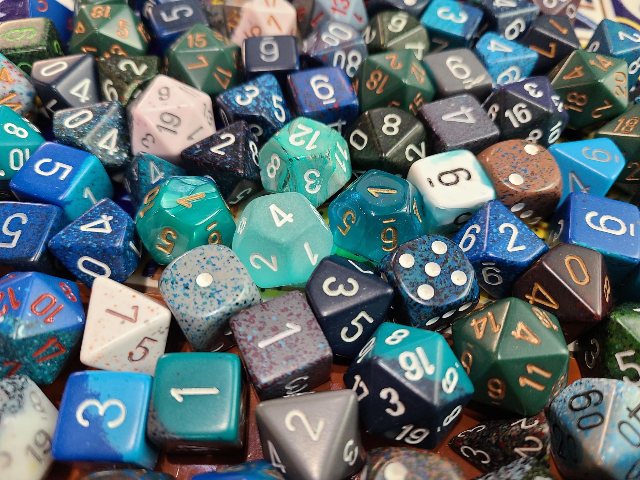 Curated Pound of Dice Blue