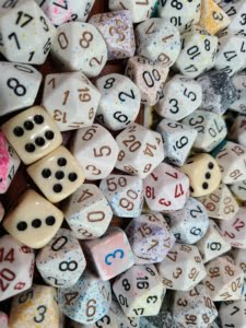 Curated Pound of Dice - White
